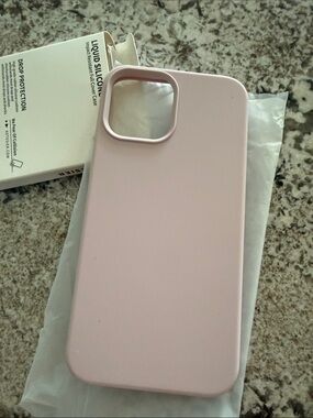 Liquid Silicone Case for iPhone 12 Pro Max - Ice Pink